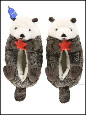Lazy One Animal Critter Slippers Fun Cozy Furry Women's Slippers